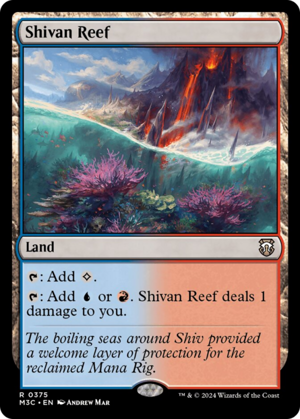 Shivan Reef (Ripple Foil) [Modern Horizons 3 Commander] For Cheap