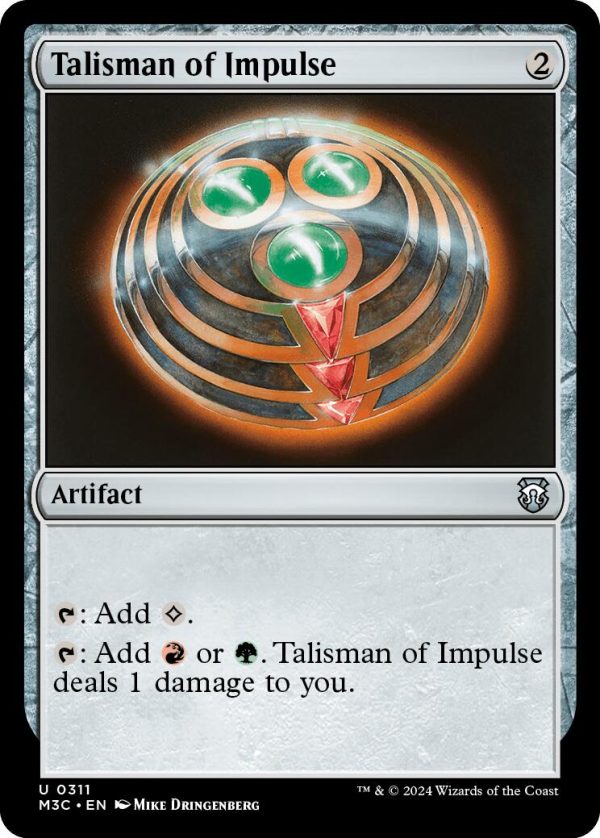 Talisman of Impulse [Modern Horizons 3 Commander] Online Hot Sale