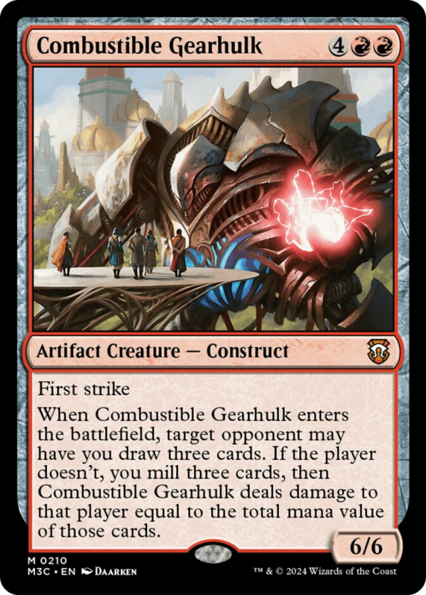 Combustible Gearhulk [Modern Horizons 3 Commander] For Cheap