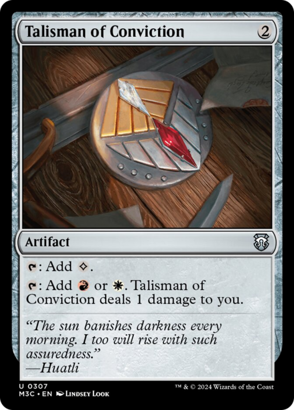 Talisman of Conviction (Ripple Foil) [Modern Horizons 3 Commander] on Sale