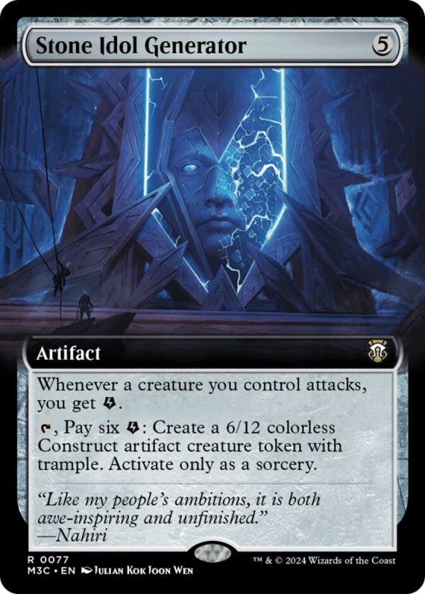 Stone Idol Generator (Extended Art) [Modern Horizons 3 Commander] For Sale