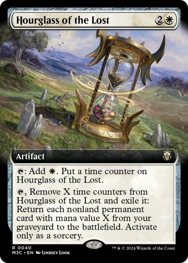 Hourglass of the Lost (Extended Art) [Modern Horizons 3 Commander] For Sale