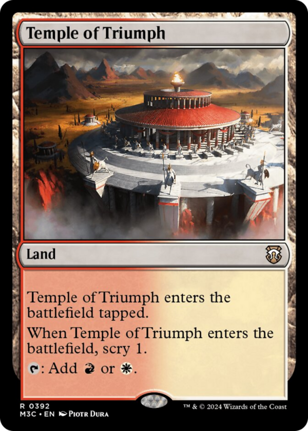 Temple of Triumph (Ripple Foil) [Modern Horizons 3 Commander] on Sale