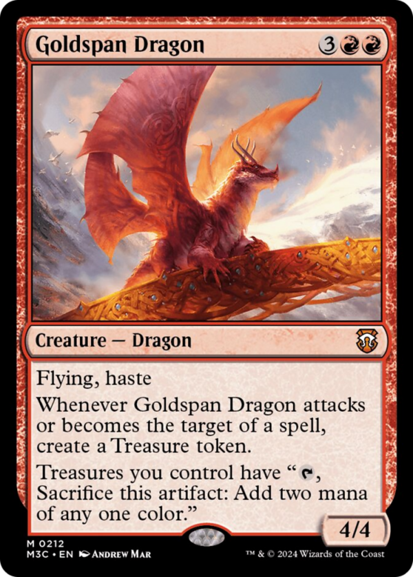 Goldspan Dragon [Modern Horizons 3 Commander] For Discount