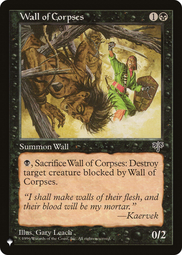 Wall of Corpses [The List] For Discount