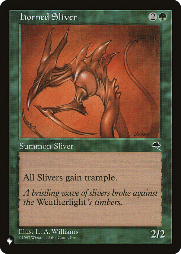 Horned Sliver [The List] For Sale