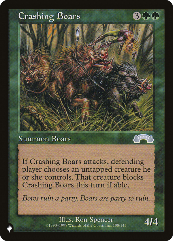 Crashing Boars [The List] Online Sale